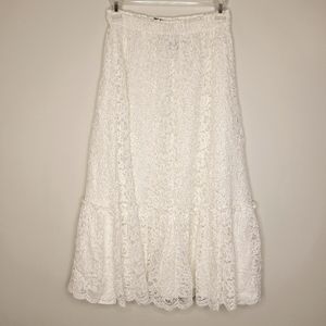 Cream Lace Skirt, Liz Wear, SP